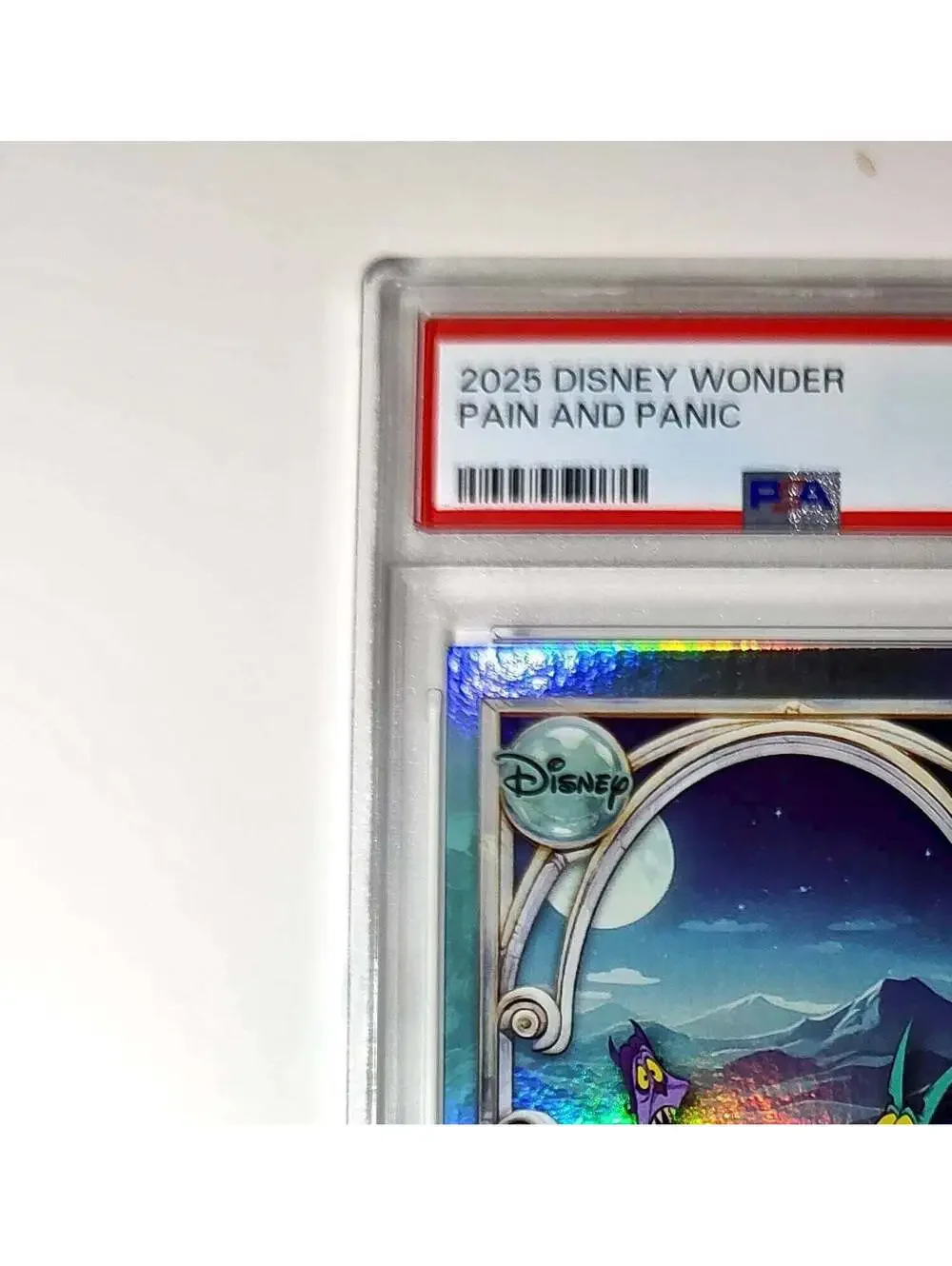 Pain and Panic 2025 Topps Disney Wonder #136 Diamond Card Hercules PSA 6